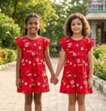 Girls 2 Tier Frock – Stylish & Comfortable Dress for Kids