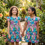 Girls 2 Tier Frock – Stylish & Comfortable Dress for Kids