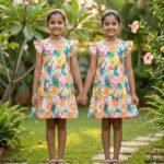 Girls 2 Tier Frock – Stylish & Comfortable Dress for Kids